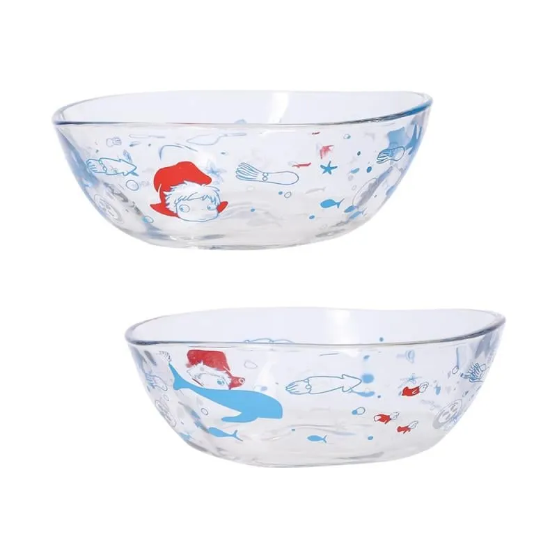 PONYO ON THE CLIFF - Ponyo under the sea - Transparent Bowl 13x4.5cm